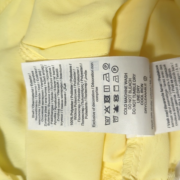 NWT Vero Moda yellow chiffon ruffle dress - Picture 11 of 12